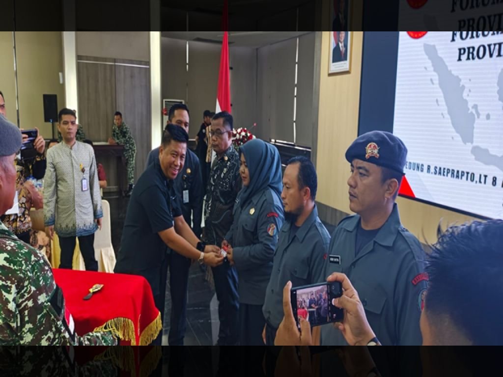 Pelantikan Bakorwil Forum Kader Bela Negara Provinsi Sumatera Barat di Kementerian Pertahanan