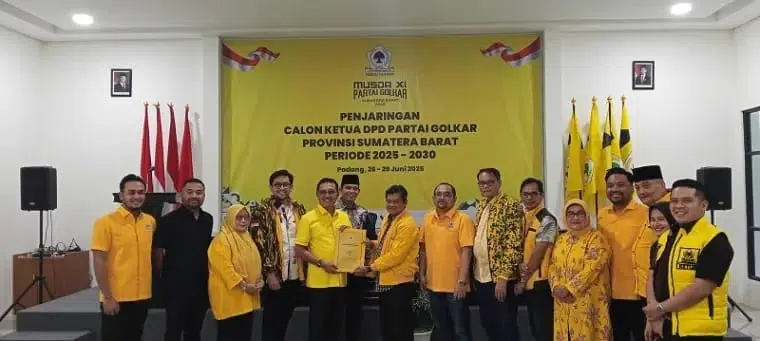 Musyawarah Daerah Golkar Sumbar 2025 Sukses Tetapkan Khairunas sebagai Ketua DPD Periode 2025-2030