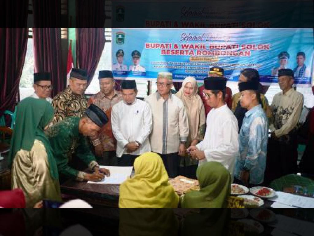 Nagari Paninggahan Pertama di Kabupaten Solok Luncurkan Perna Ketertiban Umum dan Antisipasi Pekat