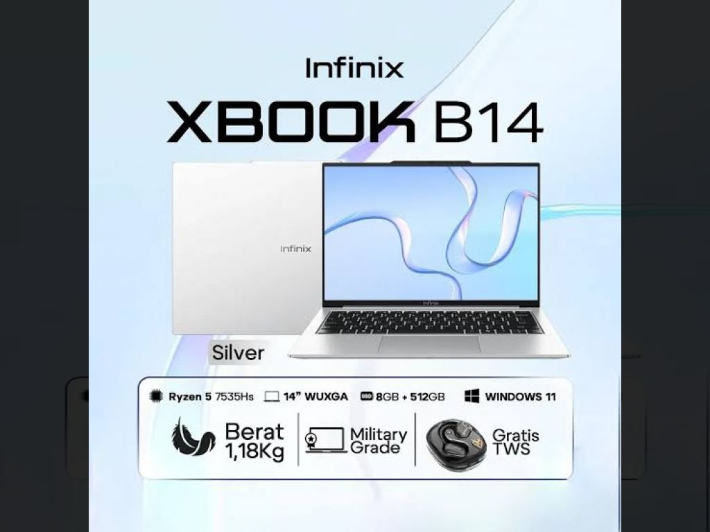 Infinix XBOOK B14 Meluncur di Indonesia, Tawarkan Performa Kencang dan Desain Tangguh}