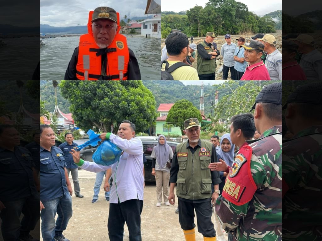 Akses Terputus, Mahyeldi Naik Speedboat Sambangi Warga Sungai Batang yang Terisolir