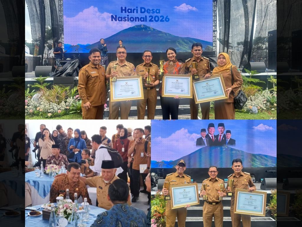 Gubernur Mahyeldi Diganjar Upakarya Wanua Nugraha Atas Keberhasilan Membina Desa/Nagari dan Kelurahan Berprestasi