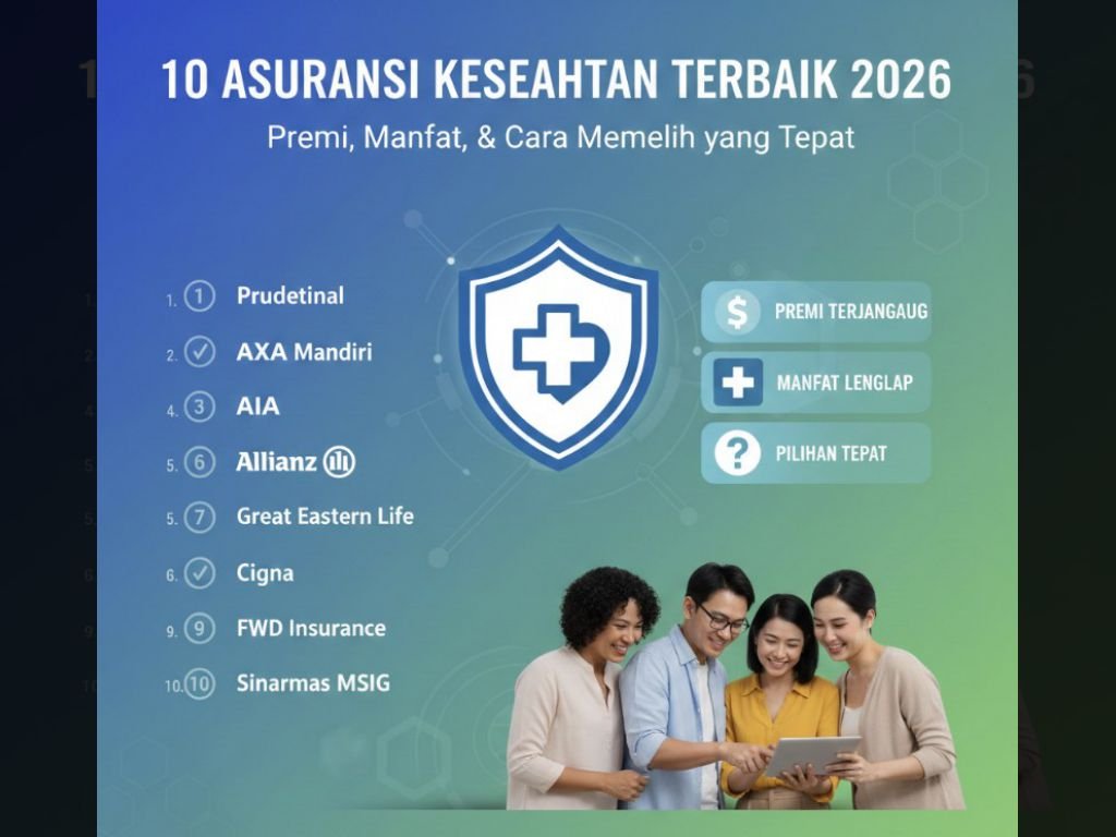 10 Asuransi Kesehatan Terbaik 2026: Premi, Manfaat, dan Cara Memilih yang Tepat