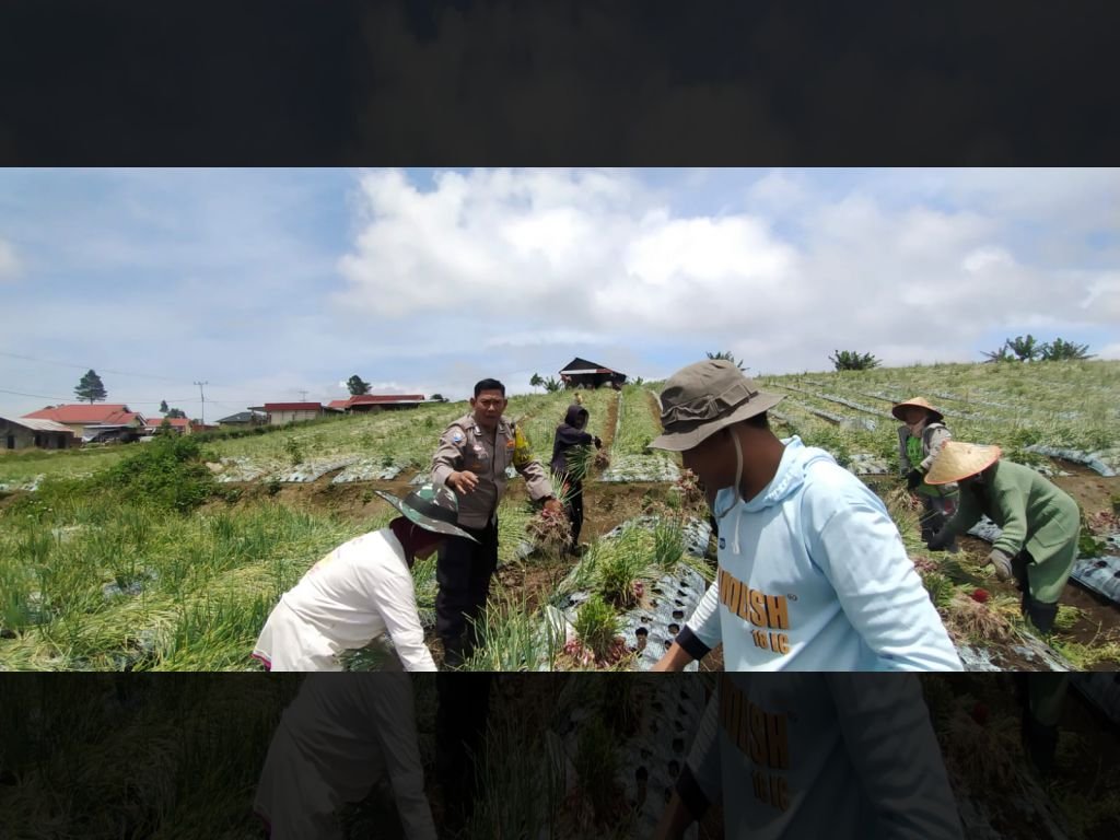 Bhabinkamtibmas Bripka Dwi Hendra  Aktif Motivasi Warga  Garap Lahan Kosong dan Himbauan Cegah Karhutla