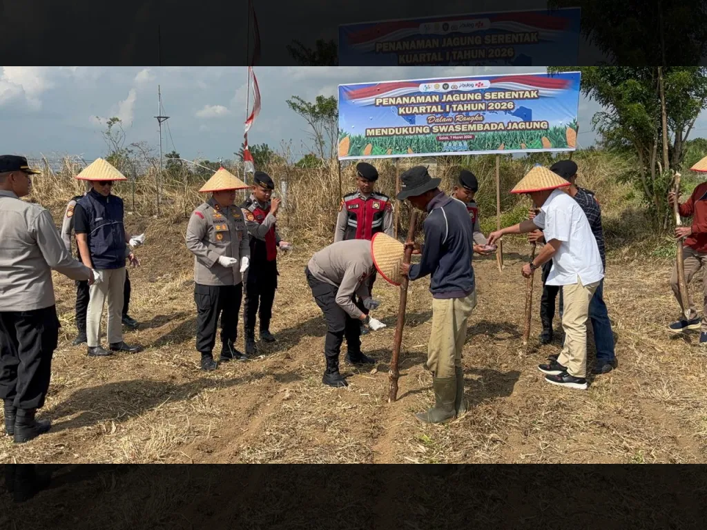 Budidaya Jagung Polres Solok mendukung Swasembada Pangan