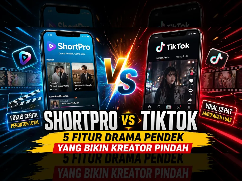 ShortPro vs TikTok: 5 Fitur Drama Pendek yang Bikin Kreator Pindah