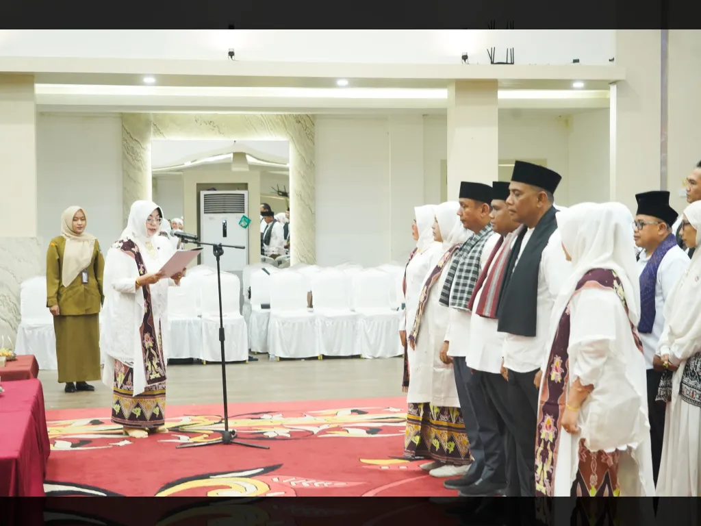 Suasana prosesi pelantikan Pengurus Dekranasda