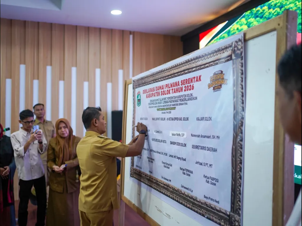 Deklarasi Pilwana serentak  di kBaupaten Solok