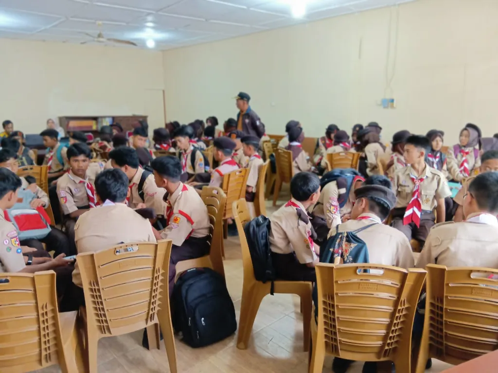 Para peserta seleksi Pramuka penggalang dinyatakan lolos seleksi