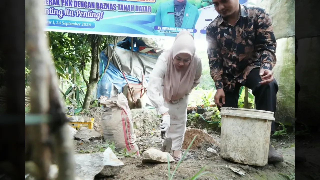 Ketua TP PKK Tanah Datar bangun sanitasi keluarga rawan stunting