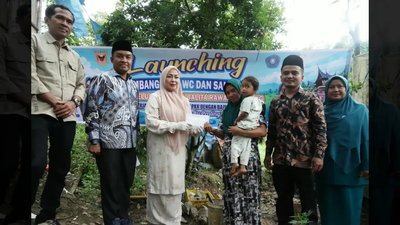 Perangi Stunting dari Jamban, TP PKK Tanah Datar Gandeng Baznas Bangun Sanitasi Keluarga