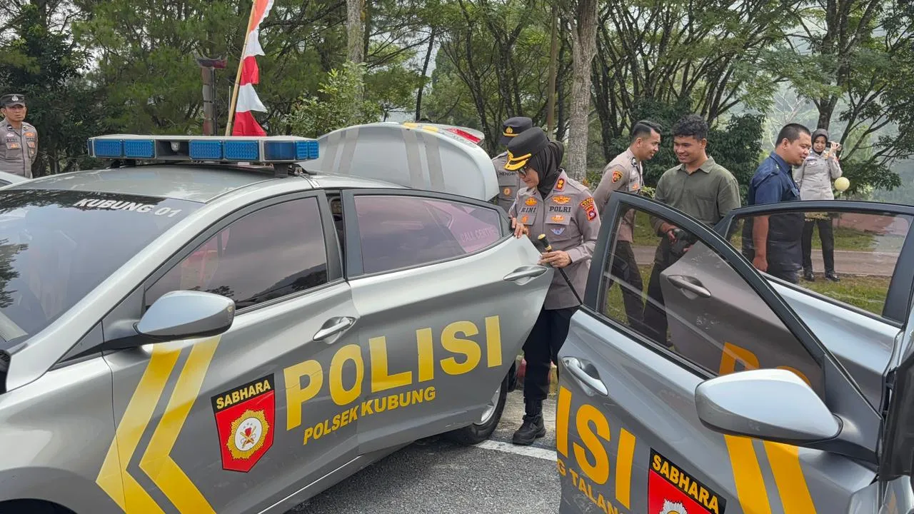 Armada patroli Polres solok dilakukan pemeriksaan