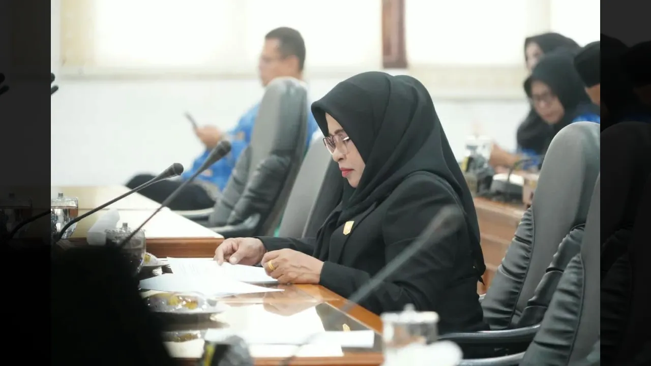 Anggota Dewan Tanah Datar meneliti rancangan APBD Perubuhan sebelum disepakati