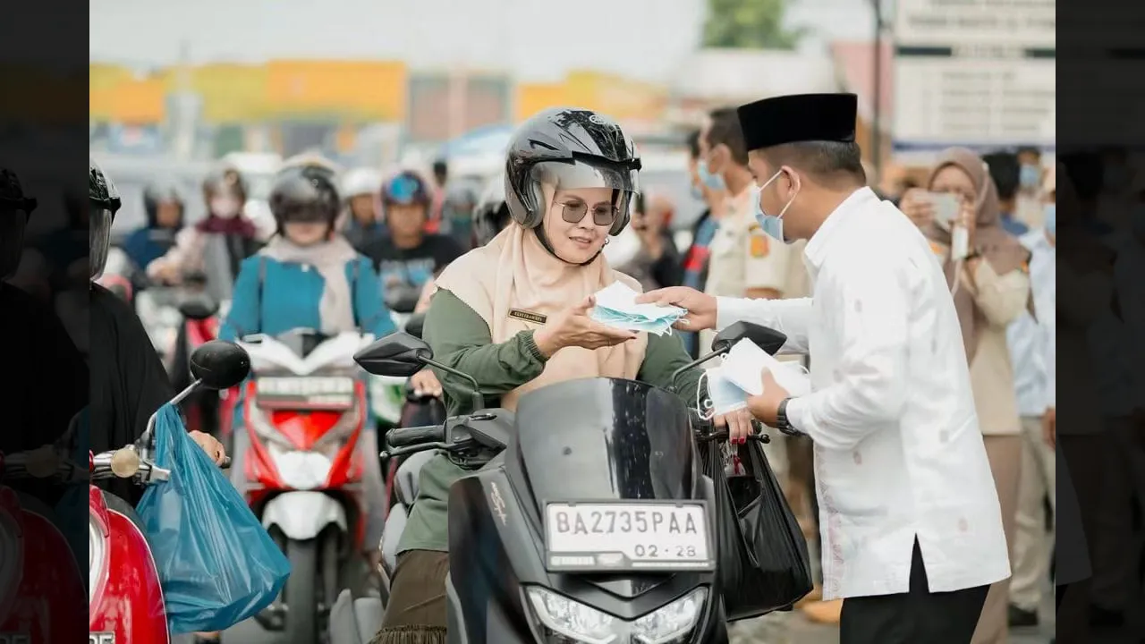 Antisipasi jerebu dengan pembagian masker
