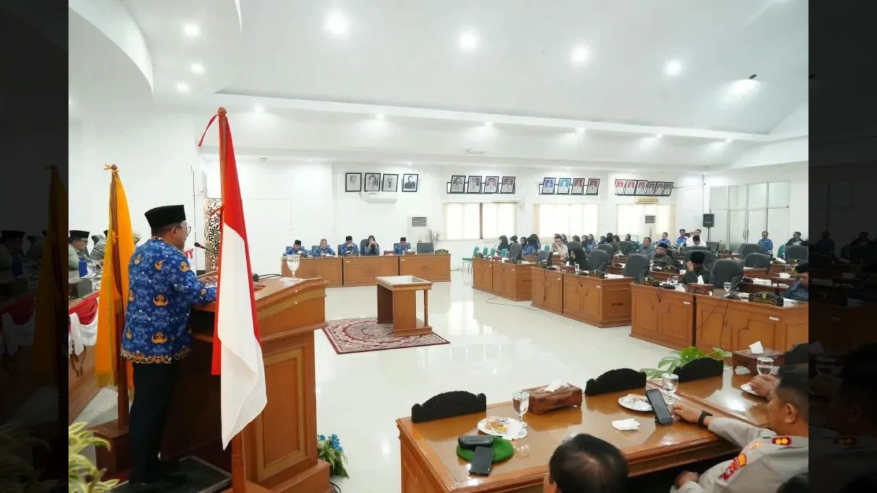 Bupati Tanah Datar Eka Putra sampaikan sambutan