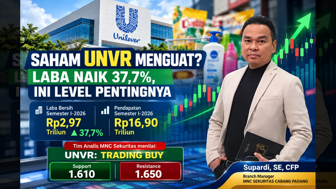 Saham UNVR Menguat? Laba Naik 37,7%, Ini Level Pentingnya}
