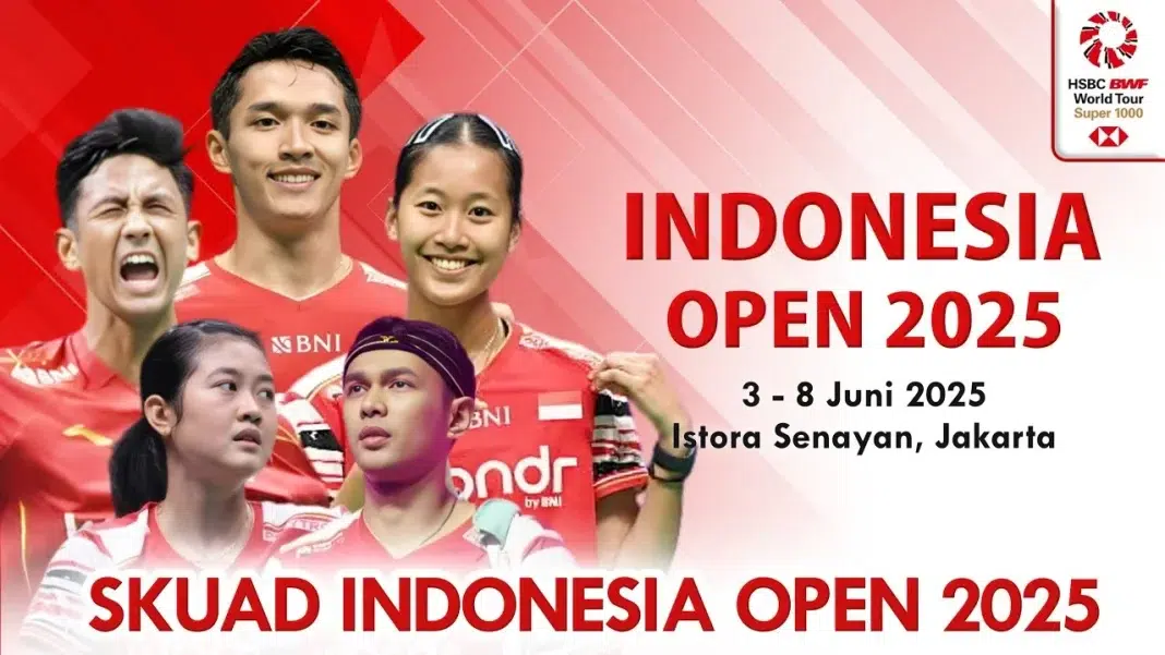 Indonesia Open 2025 Sembilan Wakil Indonesia Berlaga di Hari Kedua Turnamen